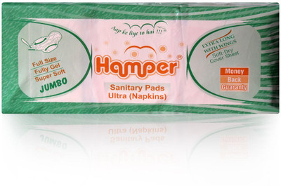 

Hamper Ultra Soft XXL-24 Heavy Flow Jumbo with Wings Sanitary Pad(Pack of 24)