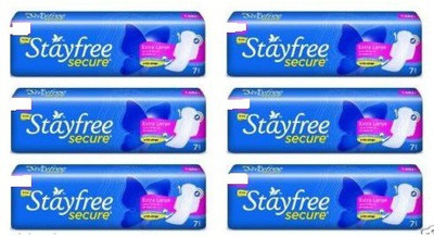 

Stayfree Extra large Dry secure Sanitary Pad(Pack of 6)