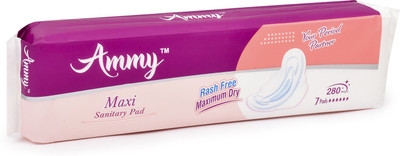 Ammy Set Of 1 Ultra Thin , Rashes Free XXl Sanitary Pads Sanitary Pad