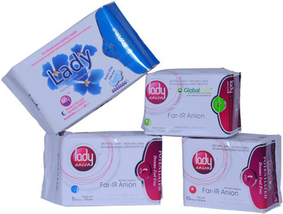 

Lady Anion Far Infrared Sanitary Pad(Pack of 4)