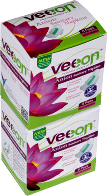 

Veeon 100% Cotton Napkins 8 Pcs Each Sanitary Pad(Pack of 2)