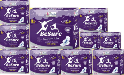 

Besure Super Clean & Dry Sanitary Pad(Pack of 10)
