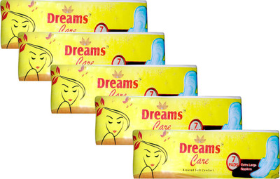 

Dreams Care Ultra soft with wings Sanitary Pad(Pack of 5)