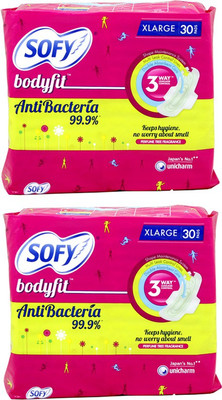 

Sofy Bodyfit Anti Bacteria Sanitary Pad(Pack of 30)