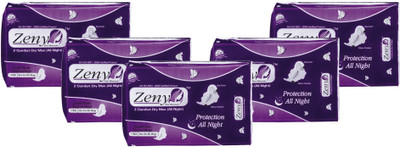 

Zeny Comfort Dry Max All Night (Pack-5) Sanitary Pad(Pack of 5)