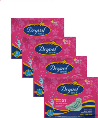 

Dryvel Ultra XL Sanitary Pad(Pack of 32)
