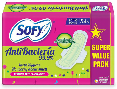 

Sofy Body Fit Anti Bacteria Sanitary Pad(Pack of 54)