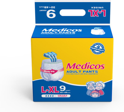 

Medicos Adult Pants Large (Pack of 9) Sanitary Pad(Pack of 9)