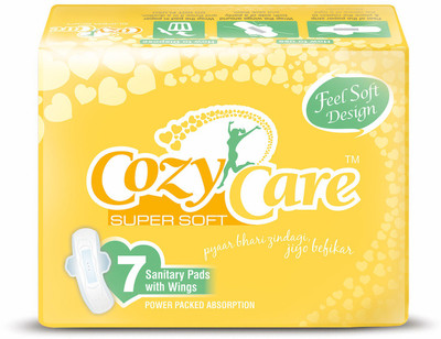 

Cozy Care Feel Soft Super Soft Design Pack Of 1 Sanitary Pad