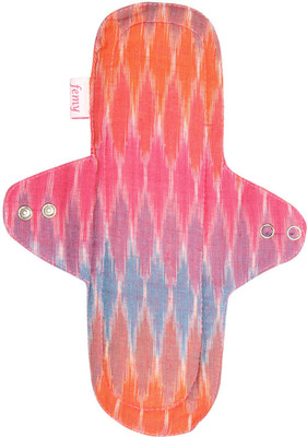 

Femy Washable & Reusable Cloth Pad-Ikkat Pink Sanitary Pad