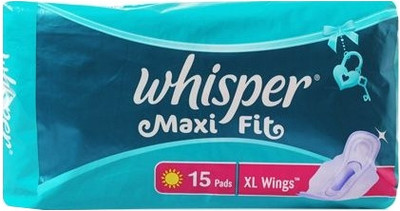 

Whisper Maxi Fit XL Wings Sanitary Pad(Pack of 15)