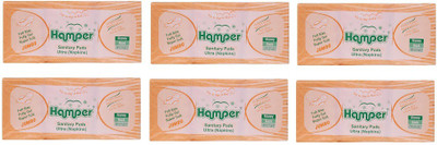 

Hamper Ultra XXL Combo Pack Of 6 Packets Sanitary Pad(Pack of 126)