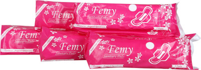 

Femy Disposable, XL Size with Wings,(35 Pads) Sanitary Pad(Pack of 5)