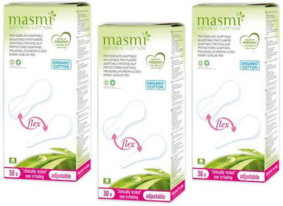 

Masmi Organic Cotton Flexible or Adaptable Pantyliner(Pack of 3)
