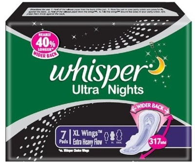 

Whisper Ultra Night XL Wings Sanitary Pad(Pack of 7)