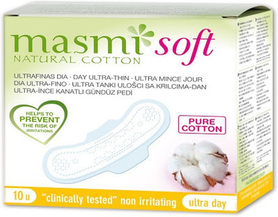 

Masmi Pure Cotton Soft Ultra Thin Wings Individually Wrapped Day Napkin Sanitary Pad