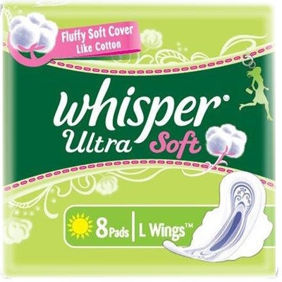 

Whisper Ultra Soft L Wings Sanitary Pad(Pack of 8)