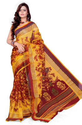 

Cenizas Printed Fashion Cotton Saree(Multicolor), Yellow