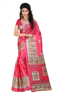 

Anushree Saree Printed Fashion Dupion Silk Saree(Multicolor)
