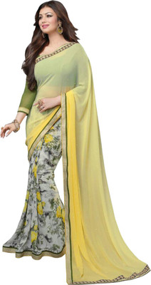 

Dreambucket Self Design Bollywood Georgette Saree(Yellow), Lime yellow