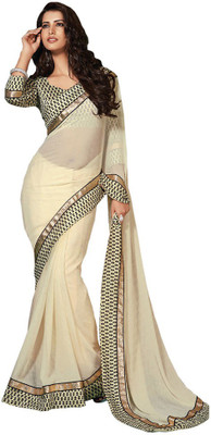 

Indian Wear Online Printed Fashion Pure Chiffon Saree(Multicolor), Multicolor457