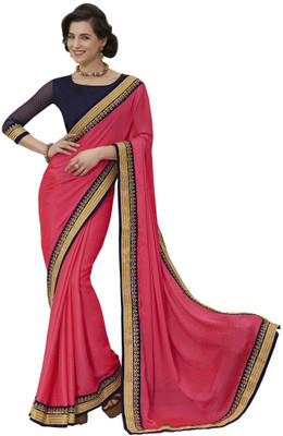 

Desi Butik Embroidered Fashion Crepe, Jacquard Saree(Multicolor)