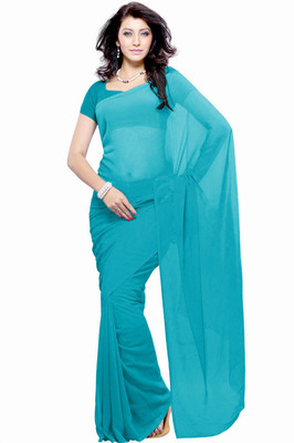 

Khushali Self Design Fashion Georgette Saree(Light Blue)