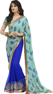 

Khoobee Self Design Fashion Georgette Saree(Light Blue, Dark Blue, Dark blue;light blue