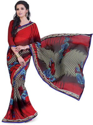 

Ridham Sarees Printed Fashion Handloom Chiffon Saree(Multicolor)