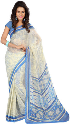 

Indian Wear Online Printed Fashion Georgette Saree(Multicolor), Multicolor94
