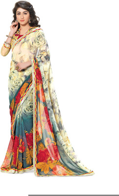 

Ridham Sarees Embroidered Fashion Handloom Georgette Saree(Multicolor)
