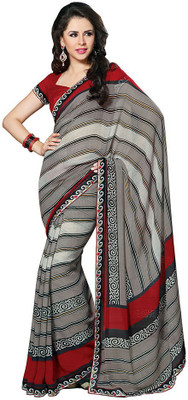 

Party Wear Dresses Printed Fashion Pure Chiffon Saree(Multicolor), Multicolor552