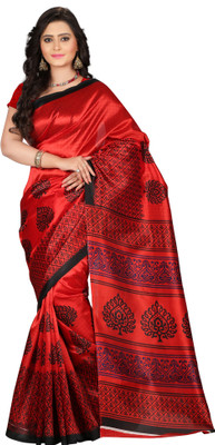 

Vastrakala Printed Bollywood Art Silk Saree(Multicolor)