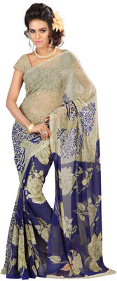 

Indian Wear Online Printed Fashion Georgette Saree(Multicolor), Multicolor62