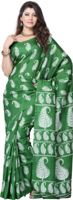 

JTInternational Geometric Print Fashion Art Silk Saree(Multicolor)