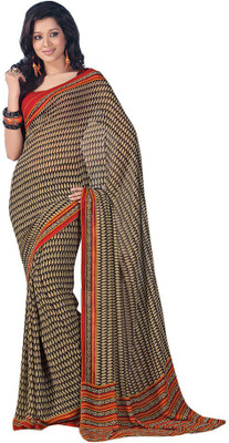 

Party Wear Dresses Printed Fashion Pure Chiffon Saree(Multicolor)