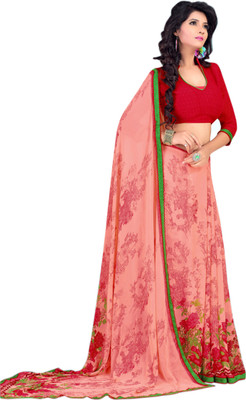 

Sunaina Printed Mysore Synthetic Georgette Saree(Multicolor)