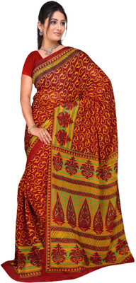 

Parisha Self Design, Printed Fashion Chiffon Saree(Red, Yellow, Multicolor), Multicolor;red;yellow