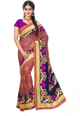 

Gugaliya Self Design Bollywood Art Silk Saree(Multicolor)
