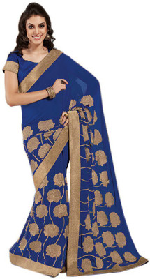 

Party Wear Dresses Printed Fashion Pure Chiffon Saree(Multicolor), Multicolor326