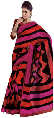 

Party Wear Dresses Printed Fashion Cotton Saree(Multicolor)