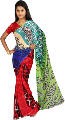 

Anushree Saree Self Design Fashion Georgette Saree(Multicolor), Green