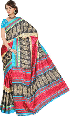 

Khoobee Self Design, Printed Fashion Jacquard Saree(Multicolor)