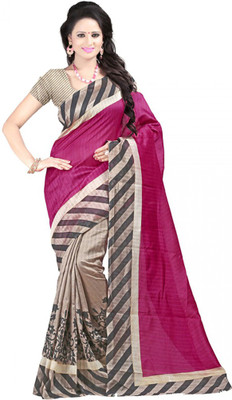 

Indian Wear Online Printed Fashion Cotton Saree(Maroon)