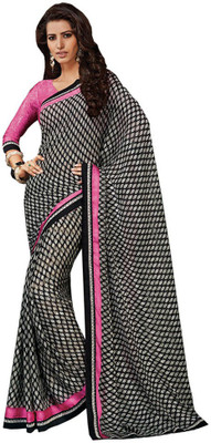 

Party Wear Dresses Printed Fashion Pure Chiffon Saree(Multicolor), Multicolor489