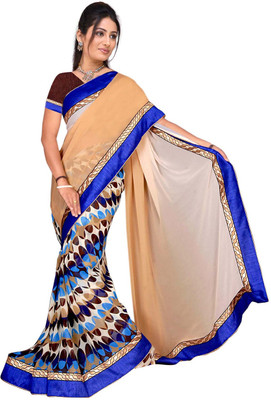

Jiya Self Design, Printed Fashion Georgette Saree(Multicolor)