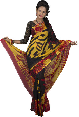 

Hawai Printed Fashion Georgette Saree(Multicolor)