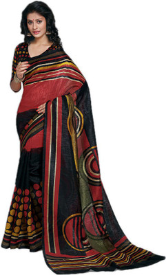

Indian Wear Online Printed Fashion Pure Chiffon Saree(Multicolor), Multicolor293