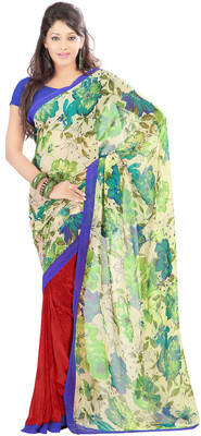 

Indian Wear Online Printed Fashion Art Silk Saree(Multicolor), Multicolor180