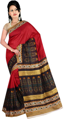 

Jhalak Printed, Self Design Bollywood Cotton Silk Saree(Multicolor)